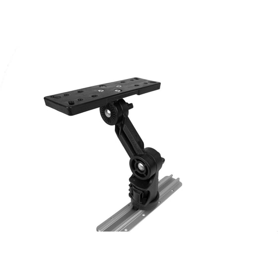 Rectangular Fish Finder Mount with Track Mounted LockNLoad Mounting System